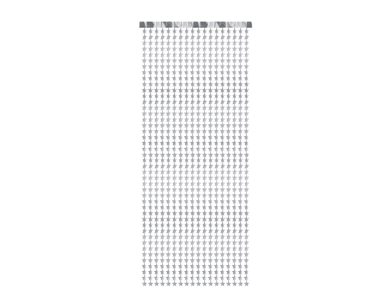 Kurtyna Gwiazdki srebrny 100x245 cm - zdjęcie 2
