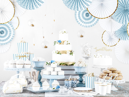 Rozety dekoracyjne, złamana biel (1 op. / 3 szt.)