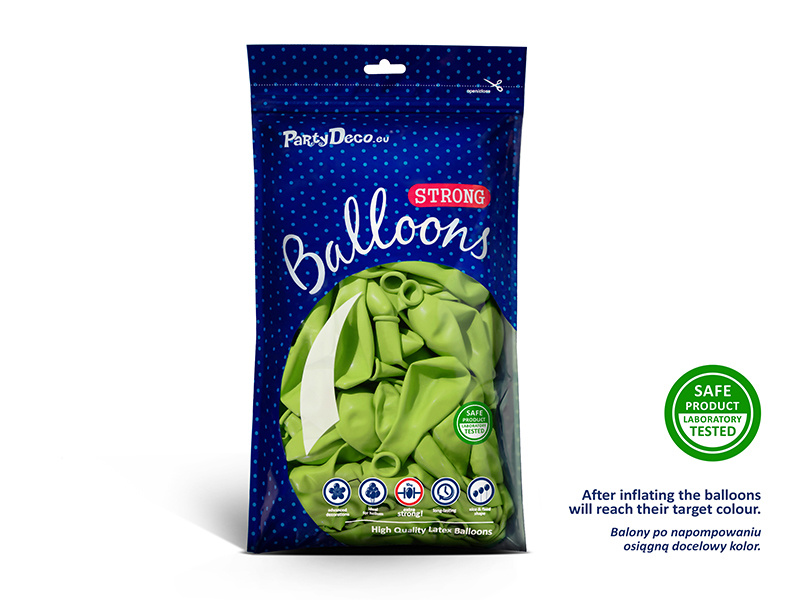 Balony Strong 30cm Pastel Lime Green – przykładowa aranżacja