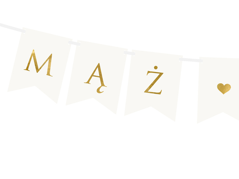 Baner Mąż Żona z tasiemką