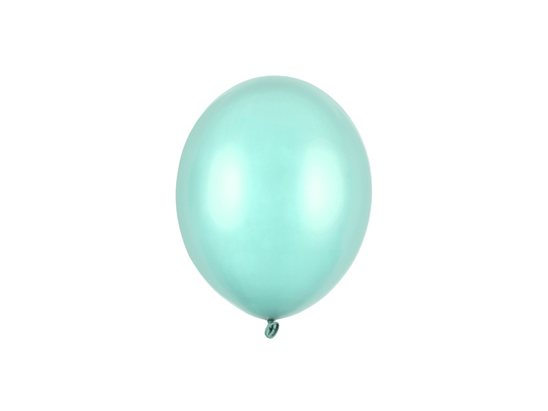 Balony Strong 12cm Metallic Mint Green – opakowanie 100 sztuk