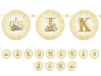 Baner I Komunia Św., 13 x 200cm