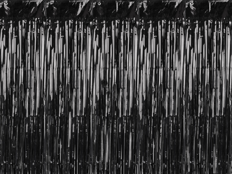 Kurtyna Party czarny 90x250cm - zdjęcie główne