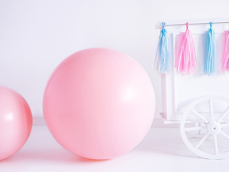 Balon 1m Pastel Pale Pink na przyjęciu