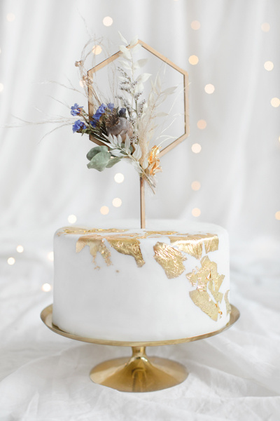 Topper drewniany Heksagon 24cm - zdjęcie 3