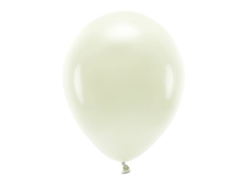 Balony Eco 30cm pastelowe kremowy – opakowanie 10 sztuk