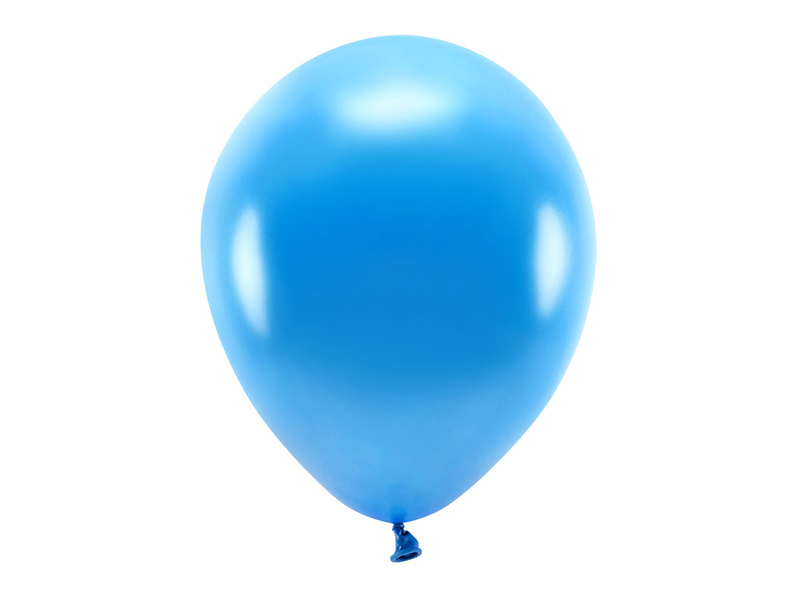 Balony Eco metalizowane niebieskie 30 cm – opakowanie 100 sztuk
