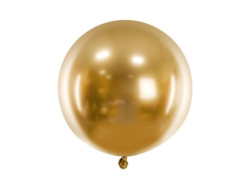 Balon okrągły Glossy 60cm złoty