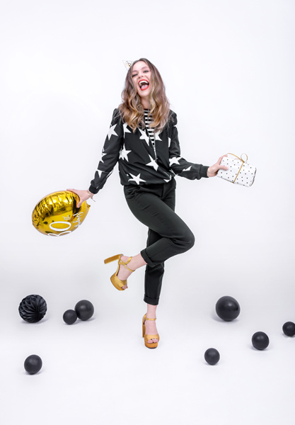 Balony Strong 12cm Pastel Black - aranżacja