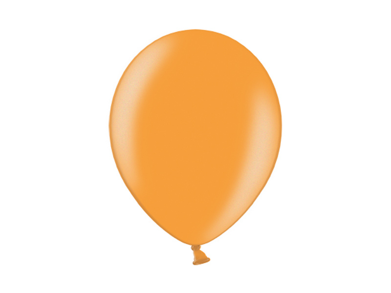 Balony Metallic Bright Orange 23 cm – opakowanie 100 sztuk