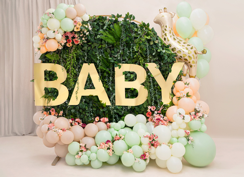 Balony Strong Pastel Light Cream - aranżacja dekoracyjna