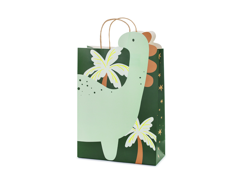 Torebka na prezenty Dinozaur – kolorowy design