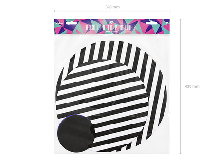 Podkładki papierowe okrągłe, mix (1 op. / 14 szt.)