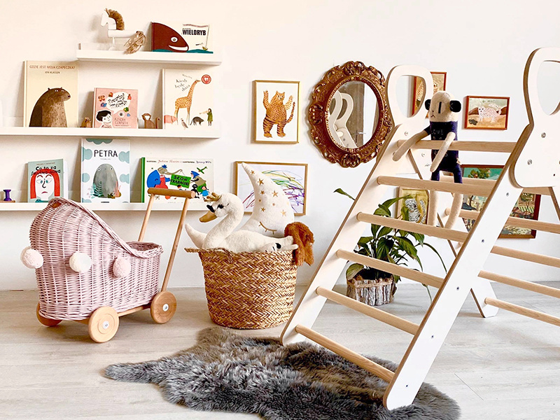 Poduszka Little Star Księżyc – detal wykończenia