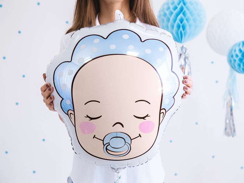 Balon foliowy Bobas Chłopiec 40x45cm mix - detal