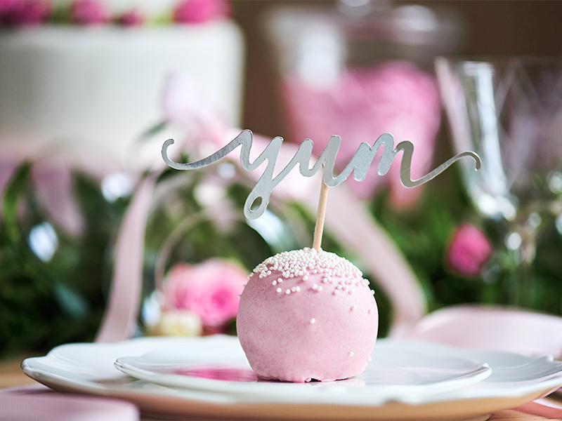 Dekoracje do muffinek Love – przykład zastosowania