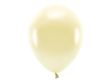 Balony Eco 30cm metalizowane, słomkowy (1 op. / 100 szt.)