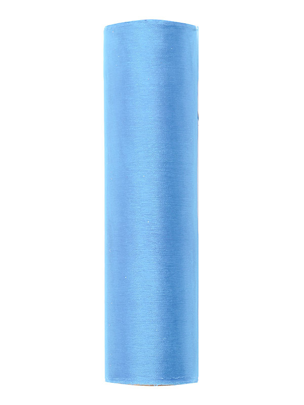 Błękitna organza dekoracyjna