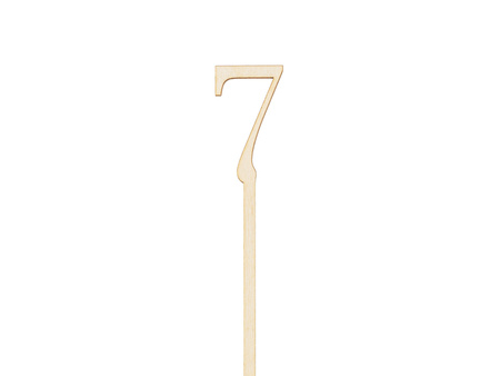 Drewniane numery na stół, 25 cm (1 op. / 10 szt.)