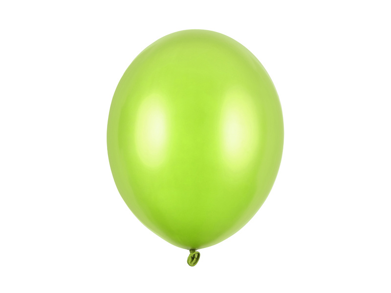 Balony Strong Metallic Lime Green 30cm - opakowanie 10 sztuk
