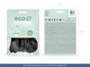 Balony Eco 30cm pastelowe, czarny (1 op. / 10 szt.)