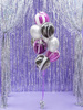 Balony Strong 27cm, Metallic Silver Snow (1 op. / 100 szt.)