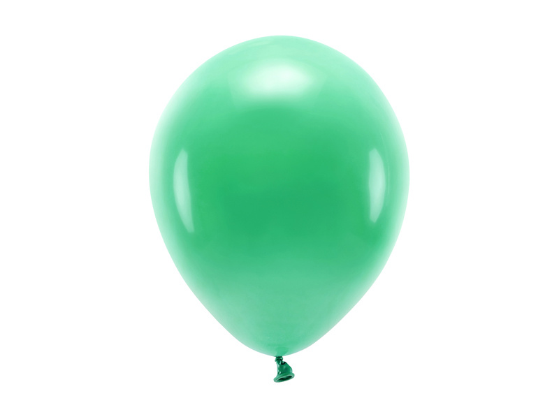 Balony Eco pastelowe zielone 26 cm – opakowanie 100 sztuk