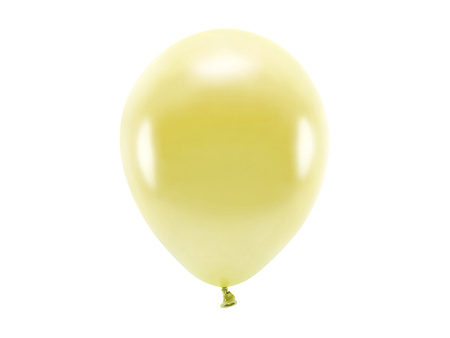 Balony Eco 26cm metalizowane, jasny złoty (1 op. / 100 szt.)