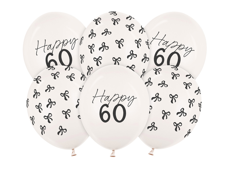 Balony 30 cm Pastel Off-white – opakowanie 6 sztuk