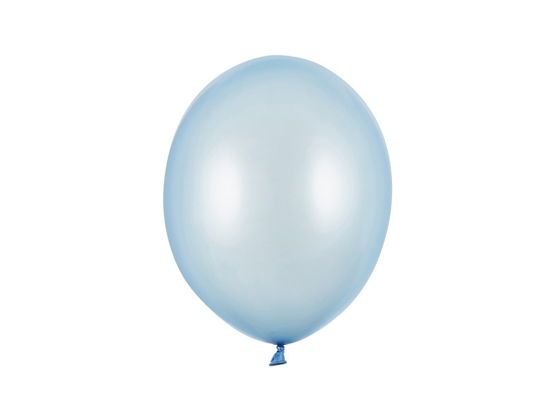 Balony Strong 27cm Metallic Baby Blue – opakowanie 50 sztuk