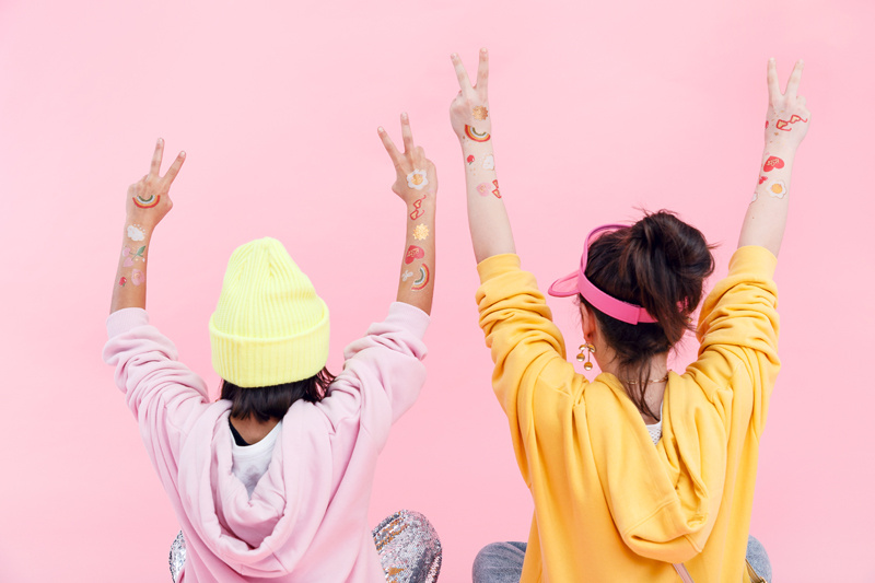 Zestaw tatuaży zmywalnych – 14 różnych wzorów