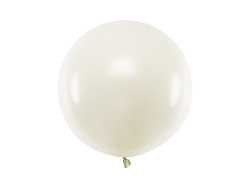 Balon okrągły 60 cm Pastel Light Cream - zdjęcie 1