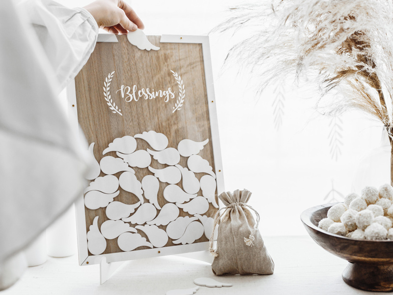 Drewniana księga gości Blessings – wymiary produktu