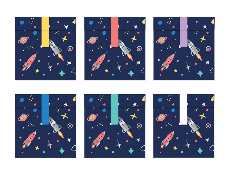 Torebki na słodycze Kosmos – zestaw