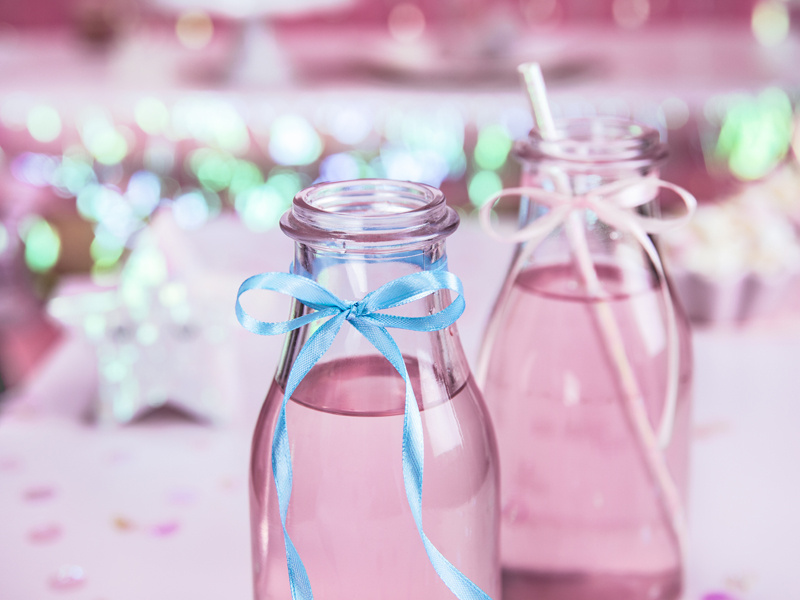 Tasiemka satynowa błękitna 6mm - zdjęcie 2