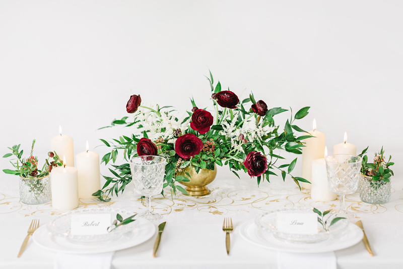 Organza z nadrukiem kremowy - zdjęcie 2