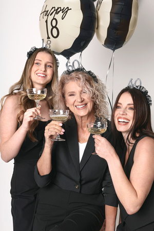 Opaska ''40'' z falbanką i perełkami