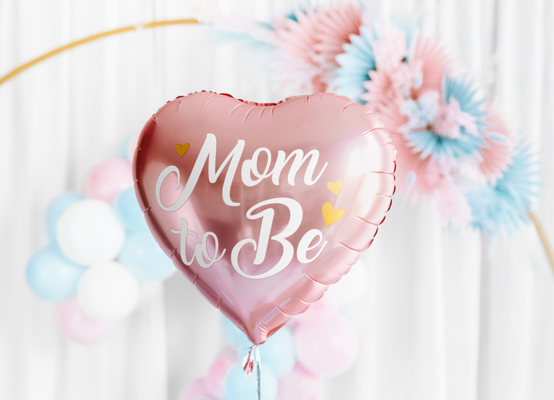 Balon foliowy Mom to Be – rozmiar po napompowaniu