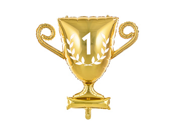 Balon foliowy Puchar, 64x61cm, złoty