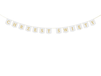 Baner ''Chrzest Święty'', 2 m, biały